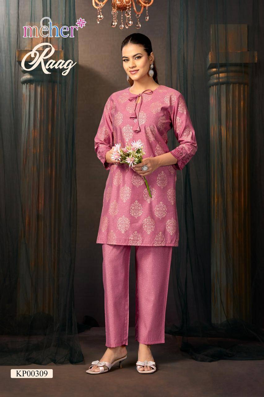 Raag By Fashid 304 To 309 Series Beautiful Festive Suits Colourful Premium Vetican Co-ord sets At Wholesale Price